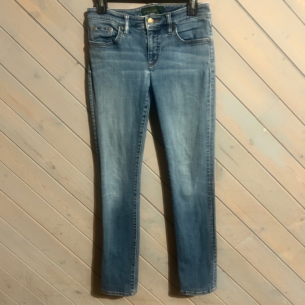 LRL Lauren Jeans Co. Women's Light Wash Denim Jeans‎ Size 2
